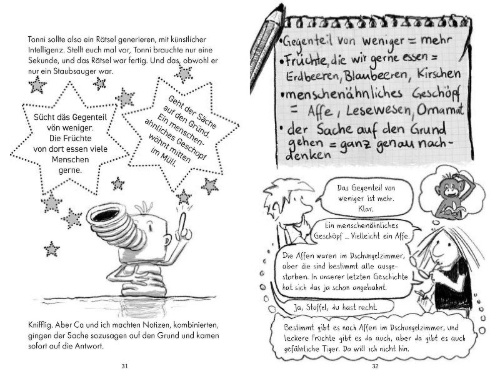 Buchcover und Innenansicht für das Buch: Unter Wasser. Ein Comicroman. Garantiert ohne Liebeskitsch