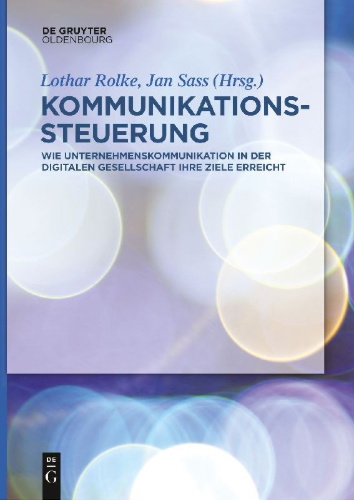 Buchcover und Innenansicht für das Buch: Kommunikationssteuerung