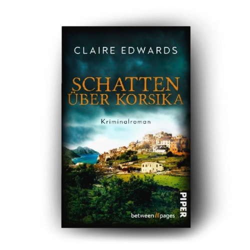Buchcover und Innenansicht für das Buch: Schatten über Korsika