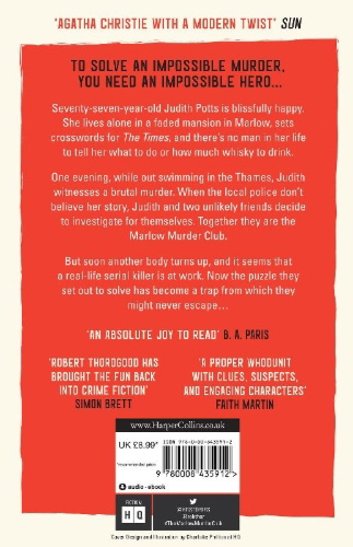 Buchcover und Innenansicht für das Buch: The Marlow Murder Club