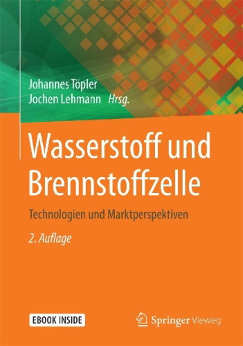 Buchcover und Innenansicht für das Buch: Wasserstoff und Brennstoffzelle