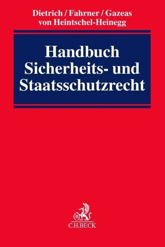 Buchcover und Innenansicht für das Buch: Handbuch Sicherheits- und Staatsschutzrecht