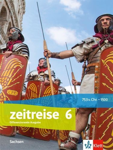 Buchcover und Innenansicht für das Buch: Zeitreise 6. Schulbuch Klasse 6. Ausgabe Oberschule Sachsen