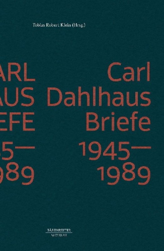 Buchcover und Innenansicht für das Buch: Carl Dahlhaus: Briefe 1945-1989