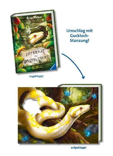 Buchcover und Innenansicht für das Buch: Internat der bösen Tiere, Band 3: Die Reise