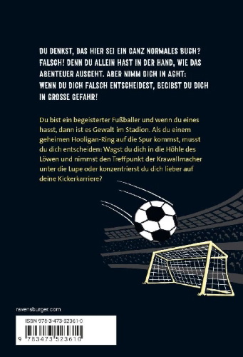 Buchcover und Innenansicht für das Buch: Das Fußballspiel der 1000 Gefahren