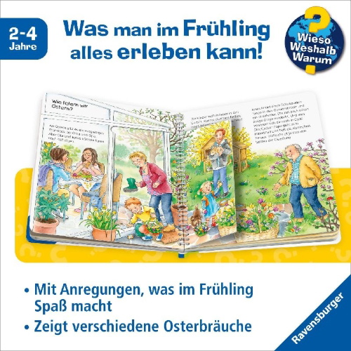 Buchcover und Innenansicht für das Buch: Wieso? Weshalb? Warum? junior, Band 59: Was machen wir im Frühling?