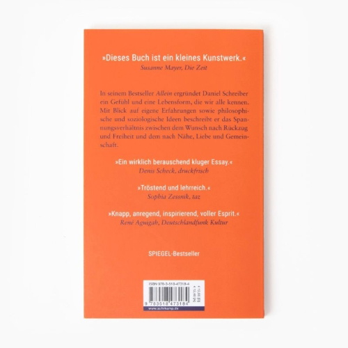 Buchcover und Innenansicht für das Buch: Allein
