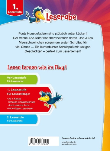 Buchcover und Innenansicht für das Buch: Leserabe Sonderausgaben - Schulabenteuer zum Lesenlernen