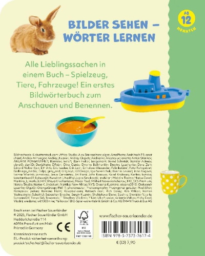 Buchcover und Innenansicht für das Buch: Kennst du das? Erste Wörter