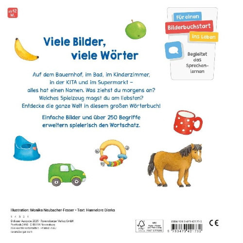 Buchcover und Innenansicht für das Buch: Mein erstes großes Wörterbuch