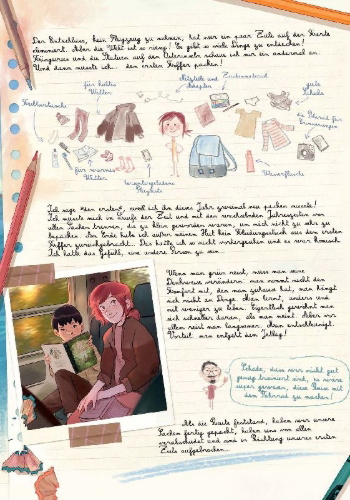 Buchcover und Innenansicht für das Buch: Les Carnets de Cerise 6