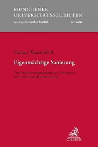 Buchcover und Innenansicht für das Buch: Eigenmächtige Sanierung