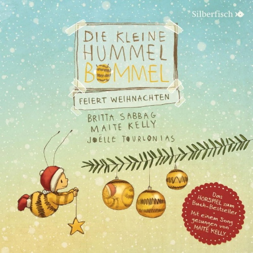 Buchcover und Innenansicht für das Buch: Die kleine Hummel Bommel feiert Weihnachten