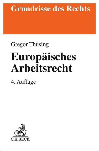 Buchcover und Innenansicht für das Buch: Europäisches Arbeitsrecht
