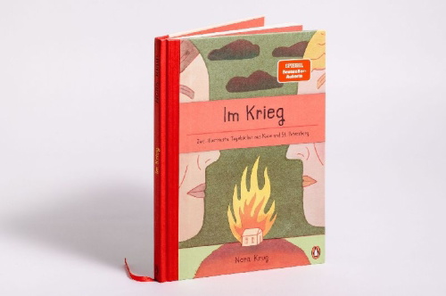 Buchcover und Innenansicht für das Buch: Im Krieg