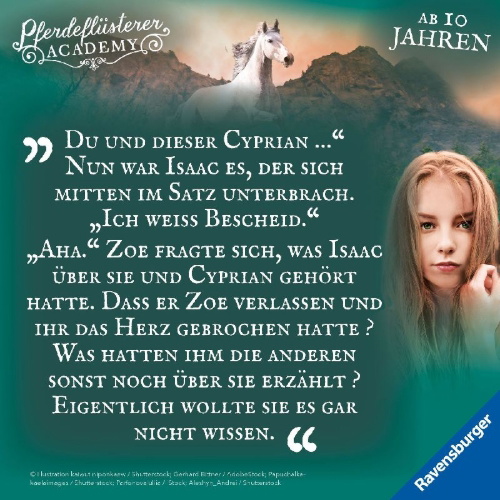 Buchcover und Innenansicht für das Buch: Pferdeflüsterer-Academy, Band 8: Zoes größter Sieg