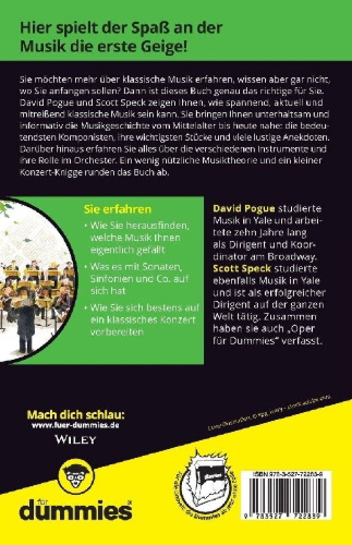 Buchcover und Innenansicht für das Buch: Klassik für Dummies