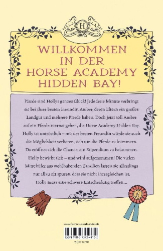 Buchcover und Innenansicht für das Buch: Horse Academy - Sommer der Entscheidungen