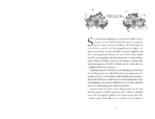 Buchcover und Innenansicht für das Buch: Liga Lexis - Nachtschwarze Worte