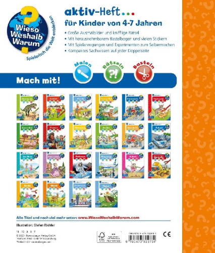 Buchcover und Innenansicht für das Buch: Wieso? Weshalb? Warum? aktiv-Heft: Wald