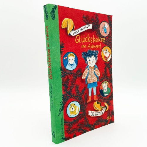 Buchcover und Innenansicht für das Buch: Glückskekse im Advent