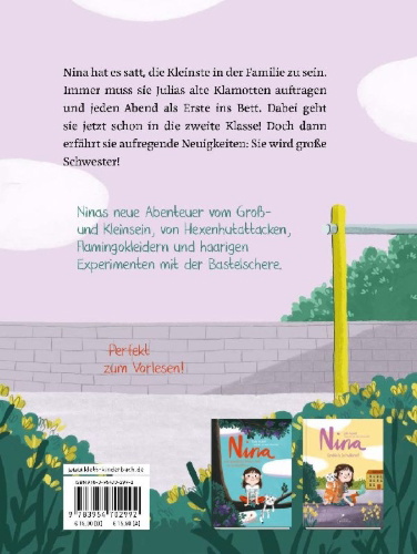 Buchcover und Innenansicht für das Buch: Nina - Kopfüber ins neue Schuljahr