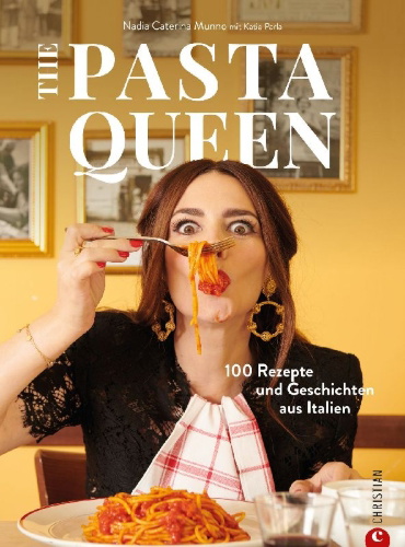 Buchcover und Innenansicht für das Buch: The Pasta Queen