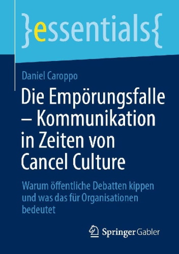 Buchcover und Innenansicht für das Buch: Die Empörungsfalle - Kommunikation in Zeiten von Cancel Culture