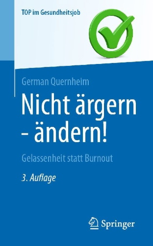 Buchcover und Innenansicht für das Buch: Nicht ärgern - ändern!