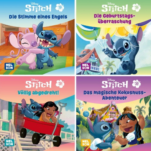 Buchcover und Innenansicht für das Buch: 4er-Set Maxi-Mini 61: Disney Stitch