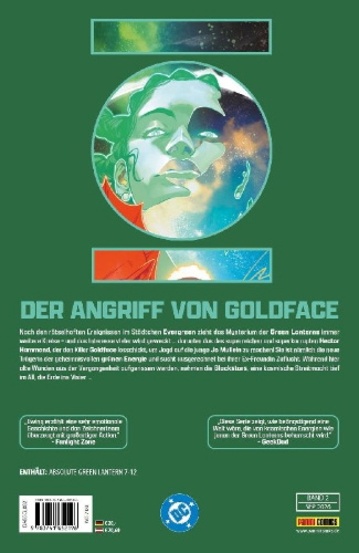 Buchcover und Innenansicht für das Buch: Absolute Green Lantern #7-#12