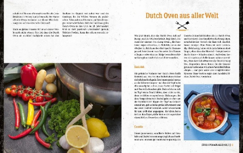 Buchcover und Innenansicht für das Buch: Klaus grillt: Dutch Oven