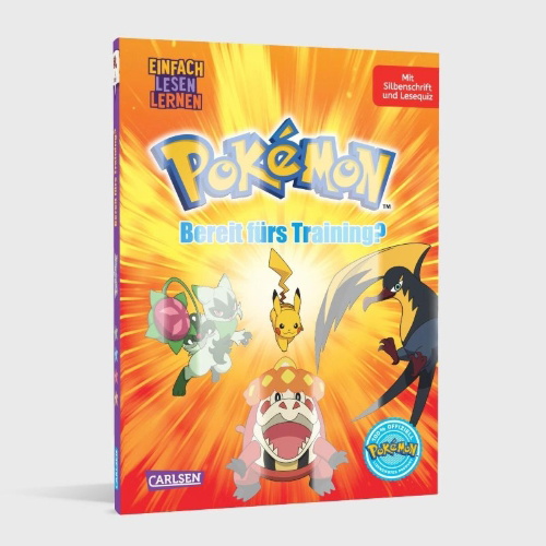 Buchcover und Innenansicht für das Buch: Pokémon Erstlesebuch: Bereit fürs Training?